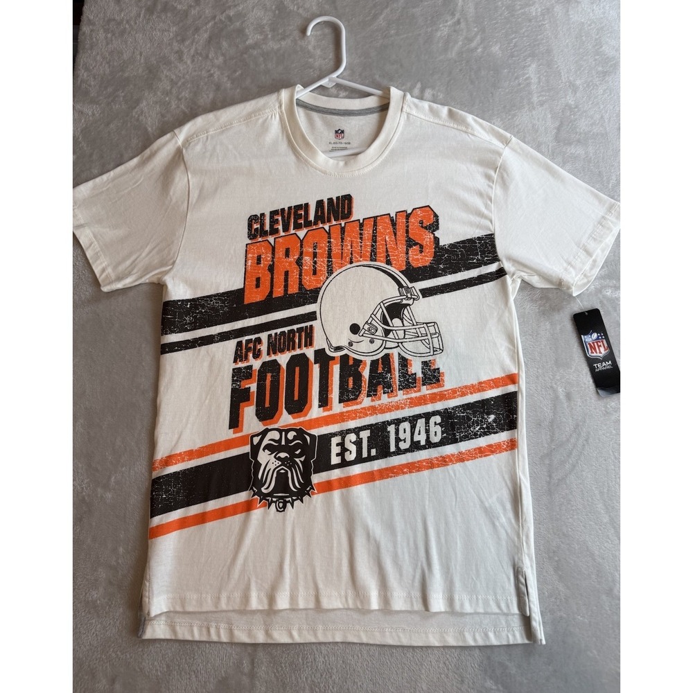 NFL Team Apparel Youth T Shirt Sz XL Cleveland Browns Graphic T Shirt Boys Girls